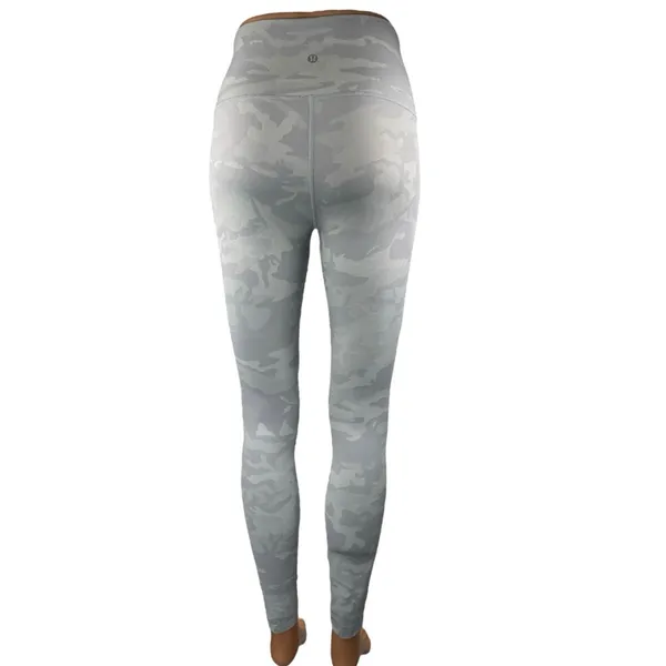 Lululemon Wunder Under Gray Camo Camouflage Skinny Activewear Leggings Pants 4 - Image 3