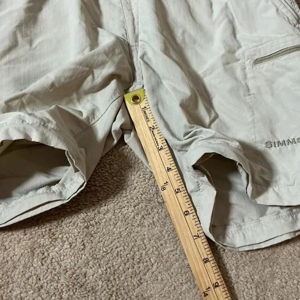 Simms Fishing Gorpcore 3XDRY Shorts‎ Womens XS Stone Beige Nylon Hiking Outdoor - Image 7