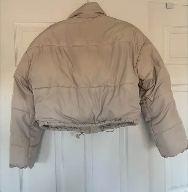 Divided Light Beige Puffer Jacket - Image 3