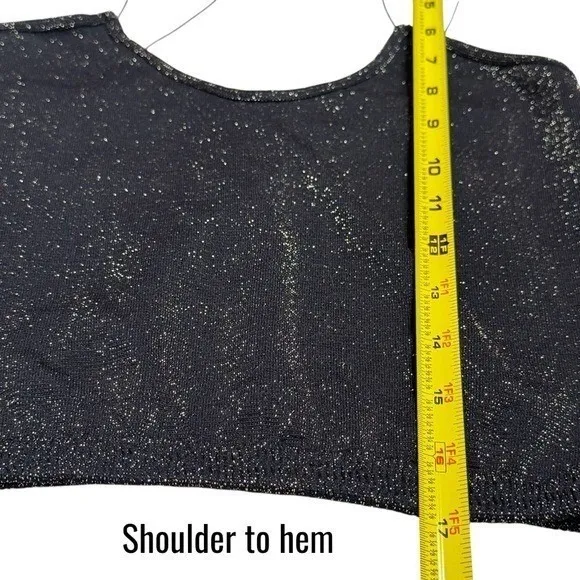 Intimately Free People Gold Sparkle Micro Brami Tank Festival Rave Whimsical M/L - Image 9