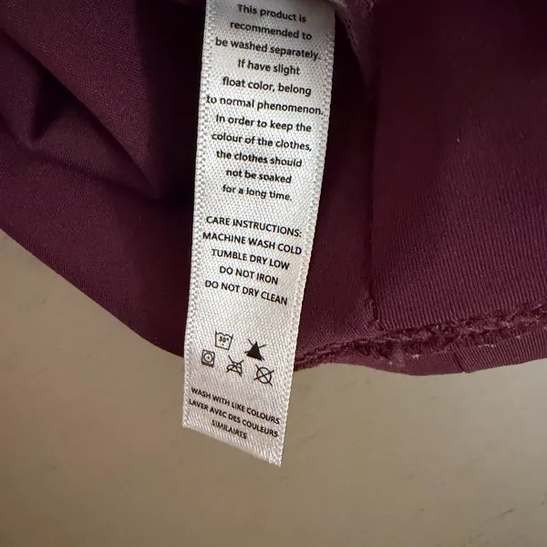 Women's Burgundy Sports Bra - Image 7