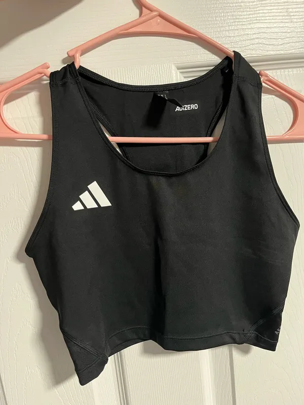 Adidas Crop Tank Black Top Workout - Image 2