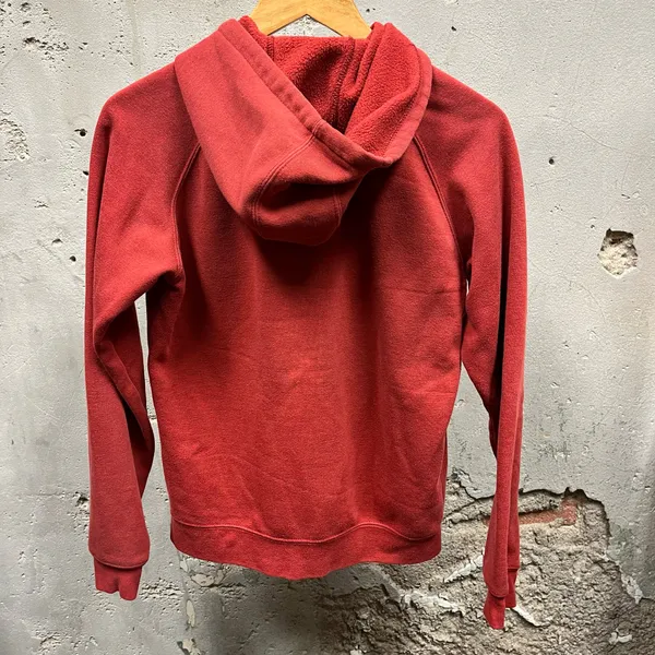 Carhartt Women's Muted Red Embroidered Logo Full Zip Hoodie Jacket Small S - Image 4
