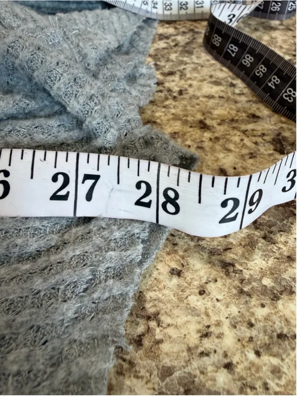 Women's Out From Under Grey Long Sleeve Tie Front Waffle Knit Top Size XL - Image 6