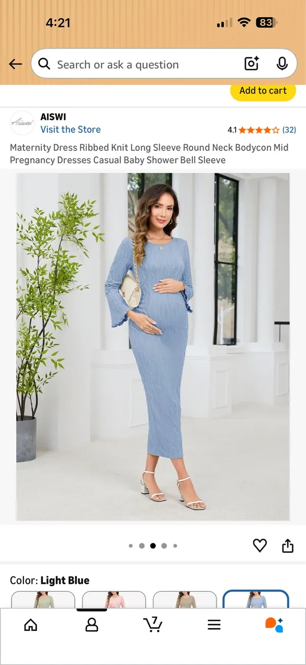 Maternity dress Blue - Image 4