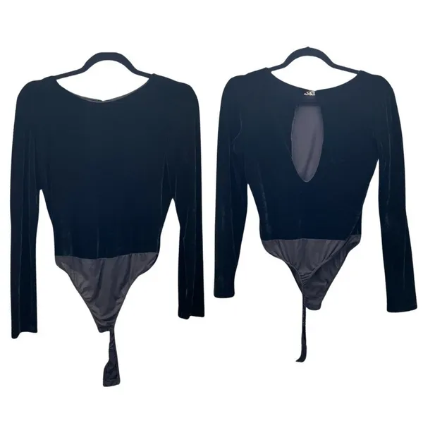 Victoria's Secret Velour Bodysuit‎ Large - Image 2