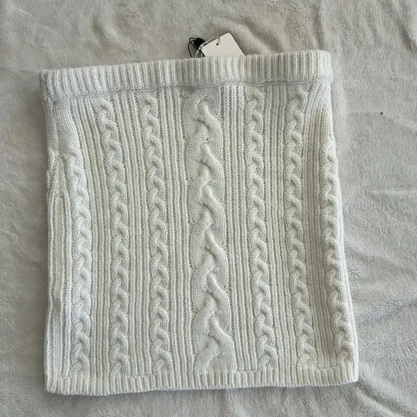 Gianni Bini Olga Cableknit Mini Skirt Size Large, Ivory, Nwt - Image 4
