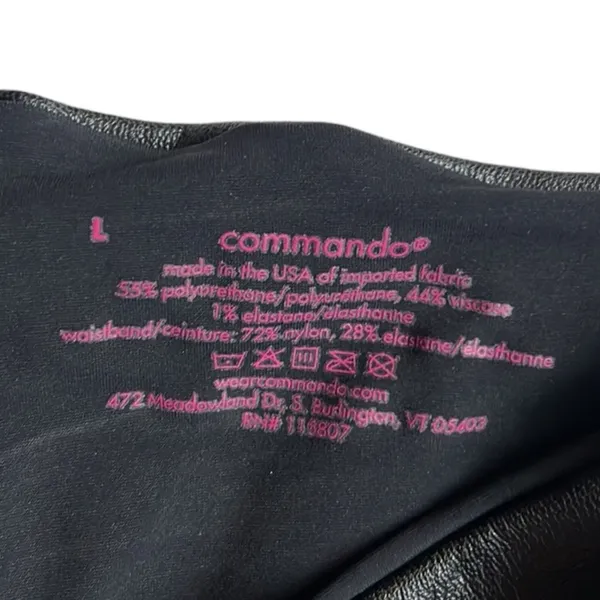 Commando Faux Leather Legging Size Large - Image 5