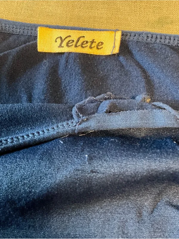 Yelete Navy Blue Tank Top with Spaghetti Straps - Image 6