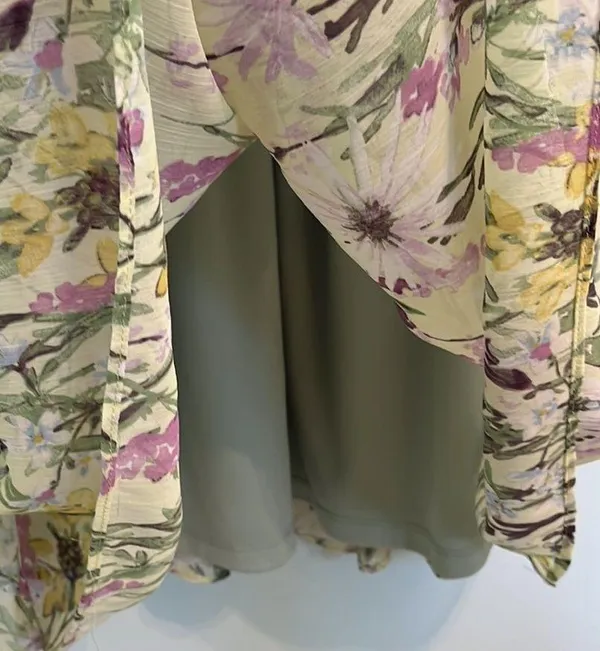 Taylor Floral Halter Neck Chiffon Dress- Size 6 - Image 11