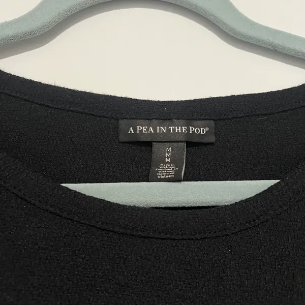 A Pea in the Pod Black Short Sleeve Maternity Dress - Image 10