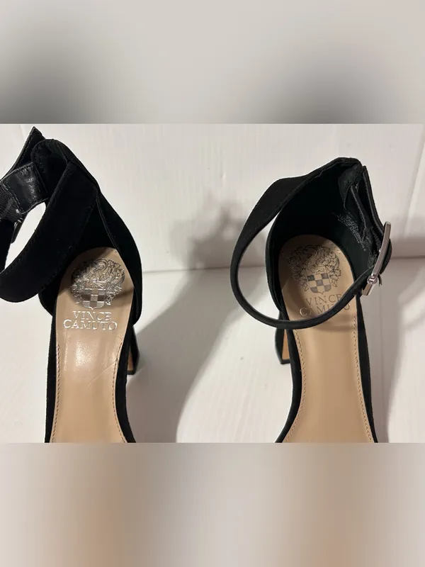 Vince Camuto Acelyn black leather high-heels women size 7 M - Image 4
