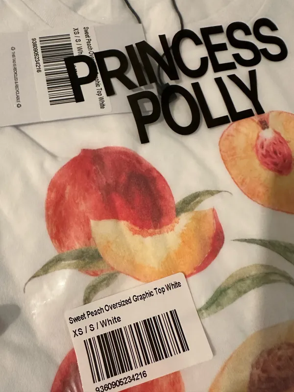 Princess Polly Peach Graphic Tee Shirt - Image 4