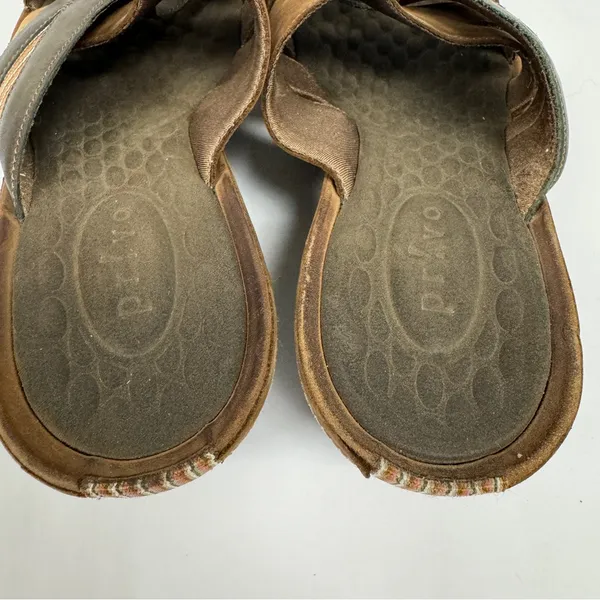 Clarks Privo multi taupe brown wedge sandal‎ size 8 - Image 5