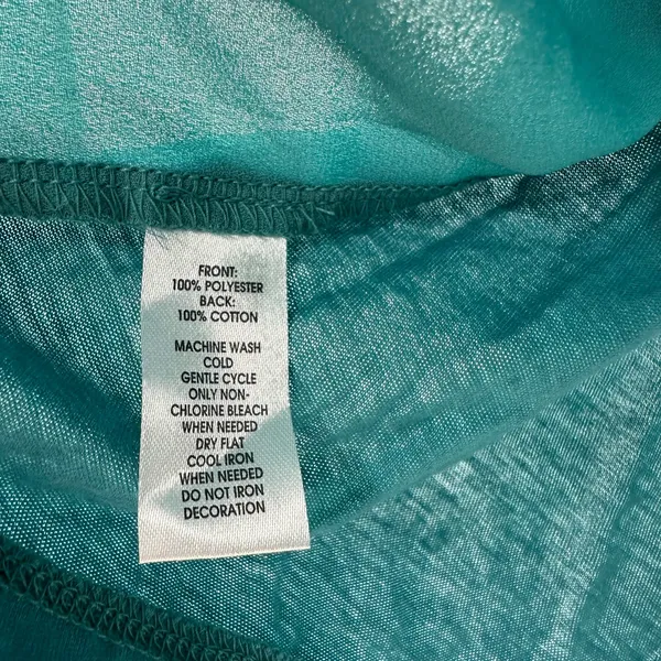 Loft Outlet Size‎ Medium Tank Green Ruffle Sleeveless Undershirt Loose Flowy - Image 4