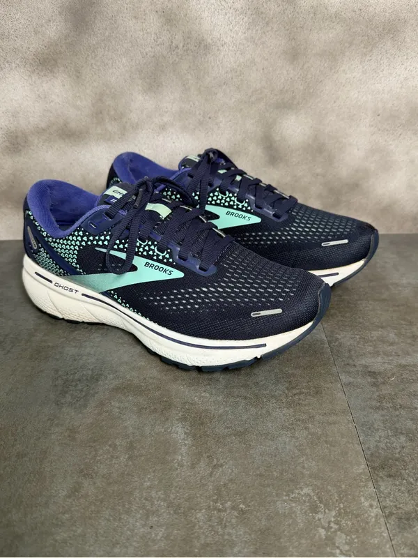 Brooks Ghost 14 Women's Navy Blue Running Shoes 1203561B446 Size 8B - Image 7