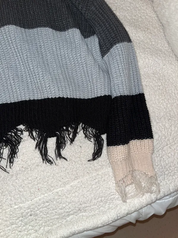 Rue 21 Distressed Fringe Sweater - Image 4