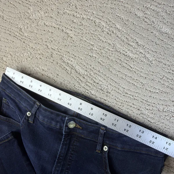 Women's‎ Everlane Size 31 Curvy High Rise Skinny Crop Jean Dark Wash - Image 6