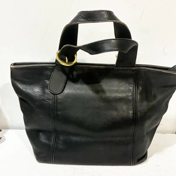 Vintage Coach Soho Black Waverly 4133 Small Tote Handbag Gold Hardware - Image 6