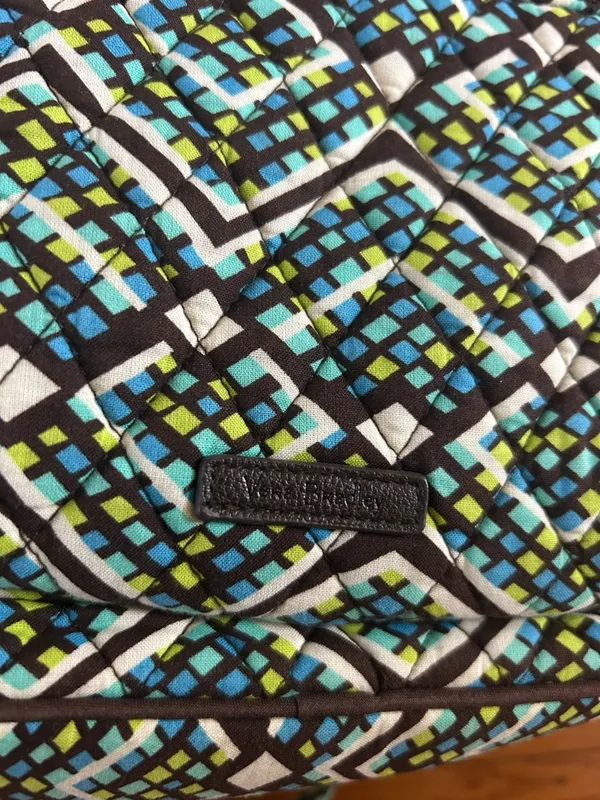 Like new Vera Bradley Geometric Pattern Quilted Backpack size 9x5x12” - Image 2