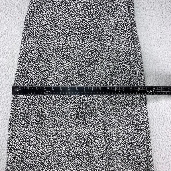 Motel Rocks Abstract Midi Skirt Women XS Pebble Print A-Line Monochrome Office Siren Classic - Image 4