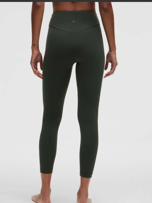 Lululemon Wunder Under SmoothCover High-Rise Tight 25” Blackened Pine Size 6 - Image 5