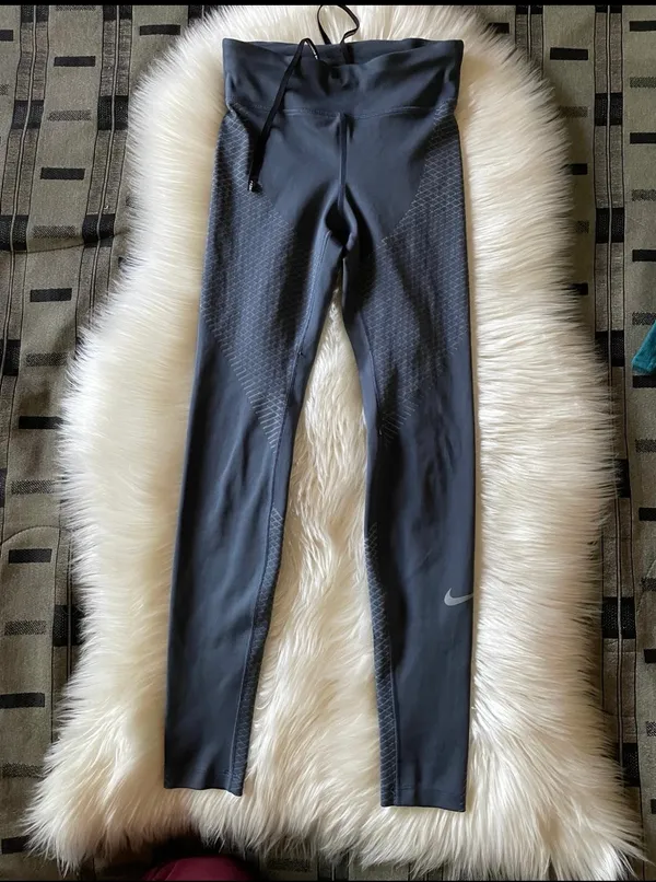 Nike Zonal Strength Women Size Small Slate Blue Running Leggings - Image 3