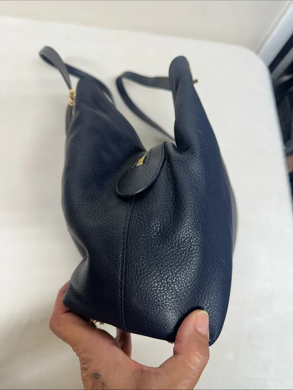 Michael Kors Raven Midnight Pebbled Leather Shoulder Tote Hobo bag - Image 7