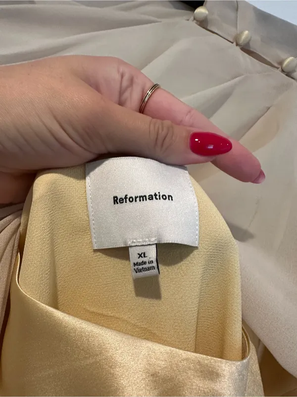Reformation Lilibeth Silk Dress - Image 6