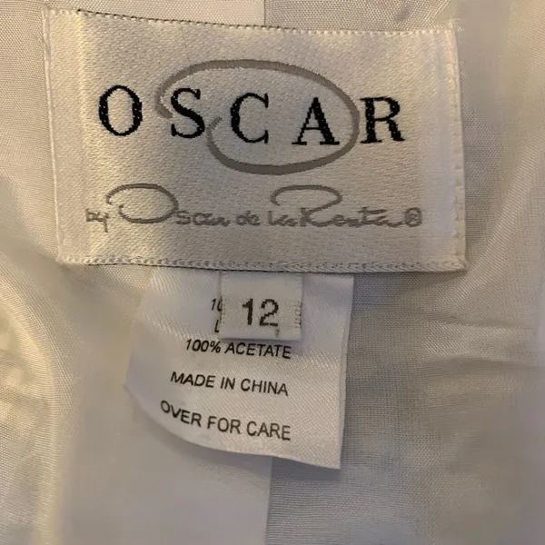 Oscar De La Renta vintage checkered blazer - Image 4