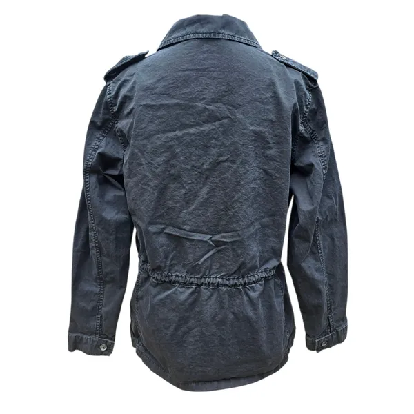 Buffalo David Bitton Utility Jacket‎ Military Drawstring Waist Black Small - Image 3