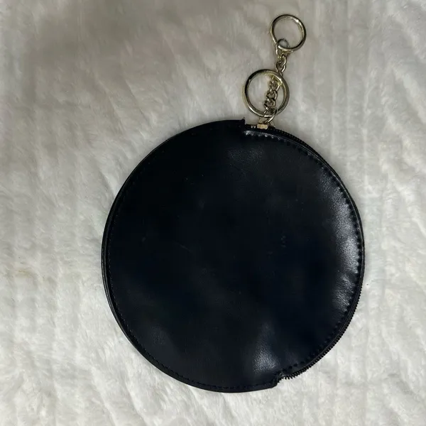 PINK - Victoria's Secret Round Wristlet Coin‎ Purse Key Chain Clutch Cosmetics Bag Charm - Image 5