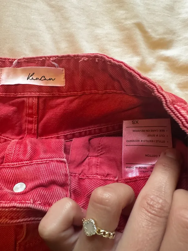 KanCan USA Red jean shorts - Image 4