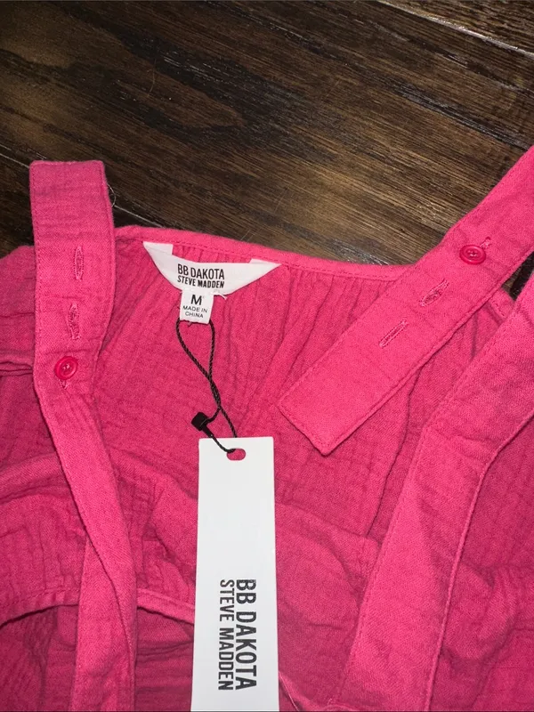 BB Dakota Hot Pink Sleeveless maxi Dress size medium new with tags - Image 5