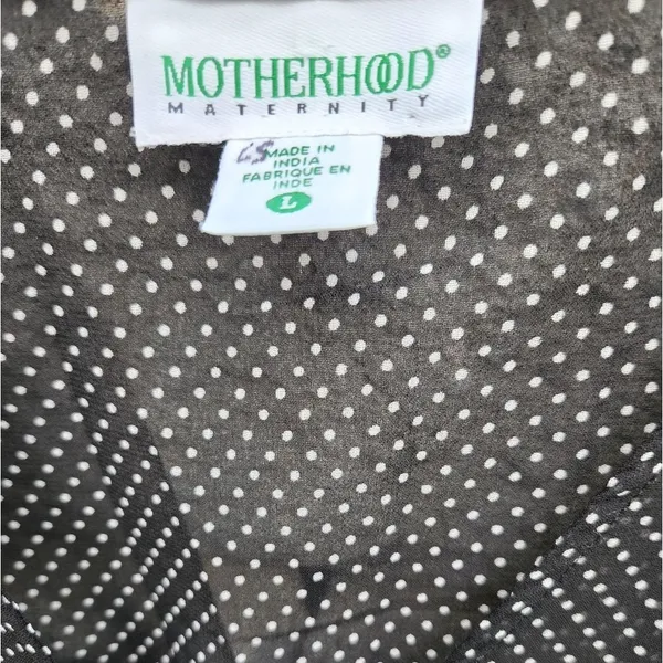 Motherhood Maternity polka‎ dot blouse - Image 4