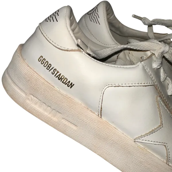 Golden Goose Stardan Women's Total White Leather Sneakers Size 39 / 9 - Image 2