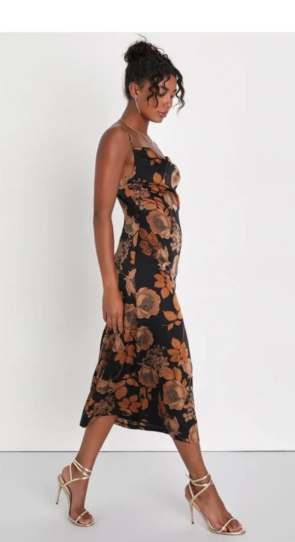 Lulus Cowl Neck Dress - Image 3