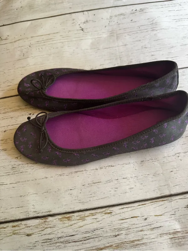 GAP Women's   Ballet Flats with Purple Lining And Pattern Sz 8 - Image 2