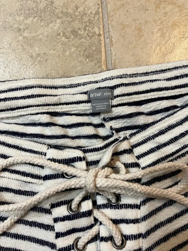 Aerie Navy blue/white cottton shorts - Image 2