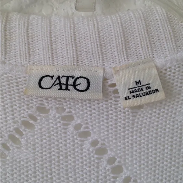 FINAL MARKDOWN Ladies' Cato Crocheted White Shrug (M) - Image 2