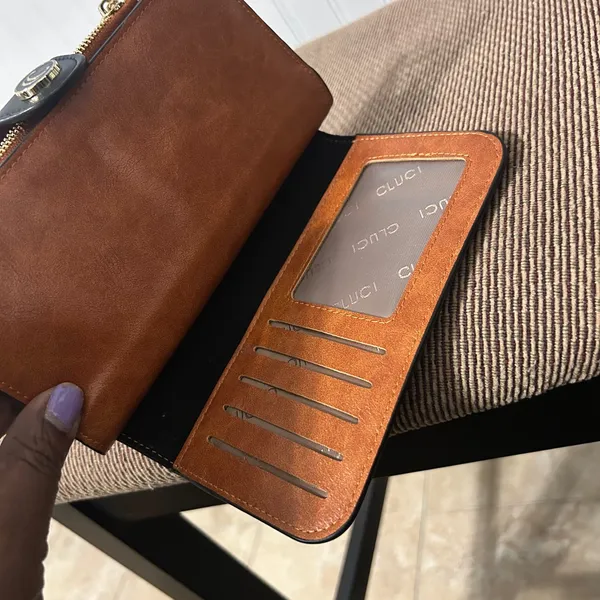 Black and Brown Women's Wallet - Image 9