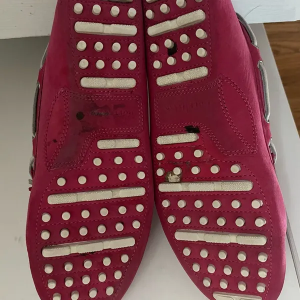 Cole Haan‎ Women's Pink Moccasins with Gray Laces - Image 5