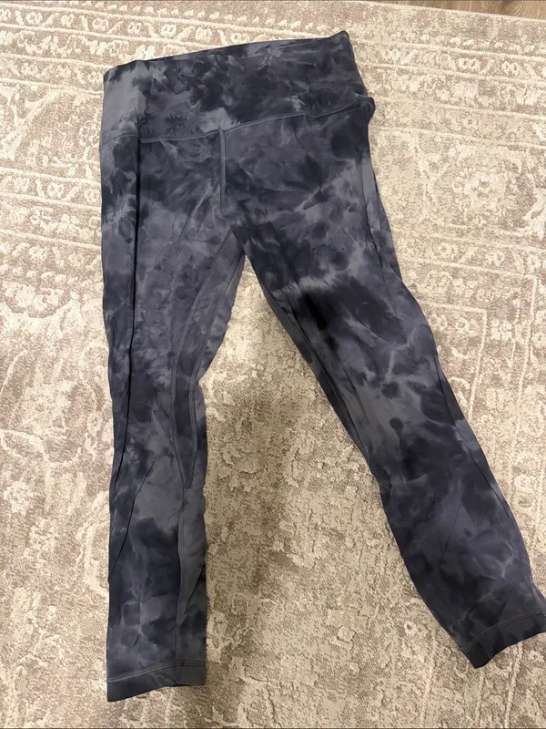 Lululemon Align High-Rise Pant 25" Diamond Dye Pitch Grey Graphite Grey size 10 - Image 4