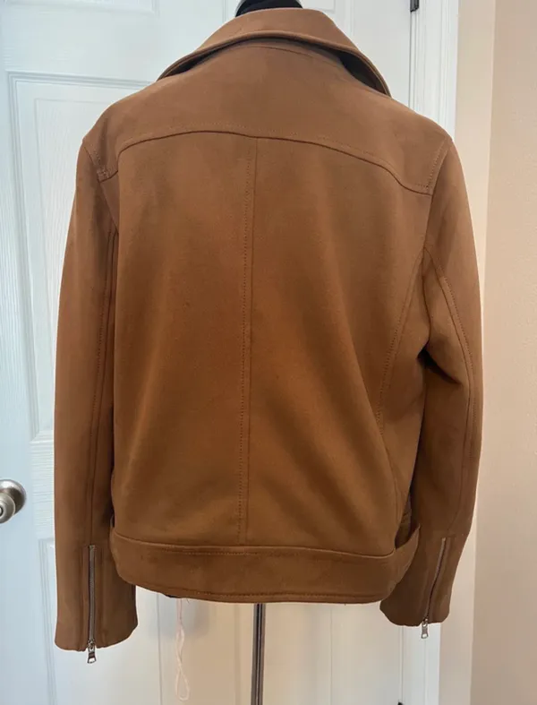 Loft Brown fall biker coat - Image 2