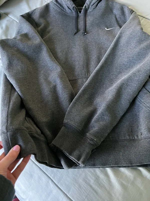 Nike Grey Hoodie - Image 4