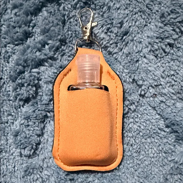 Handmade Orange Mini Suitcase Keychain - Image 6