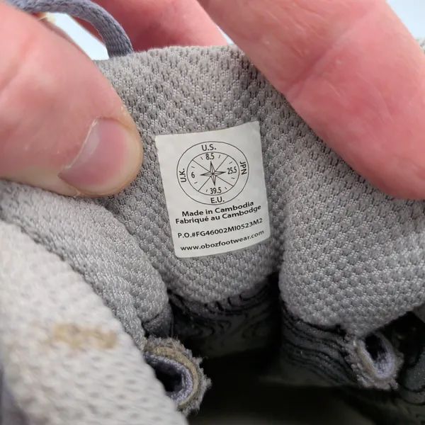 Oboz‎ Katabatic Mid B-DRY Waterproof Hiking Boots Gray Womens 8.5 84602 - Image 8