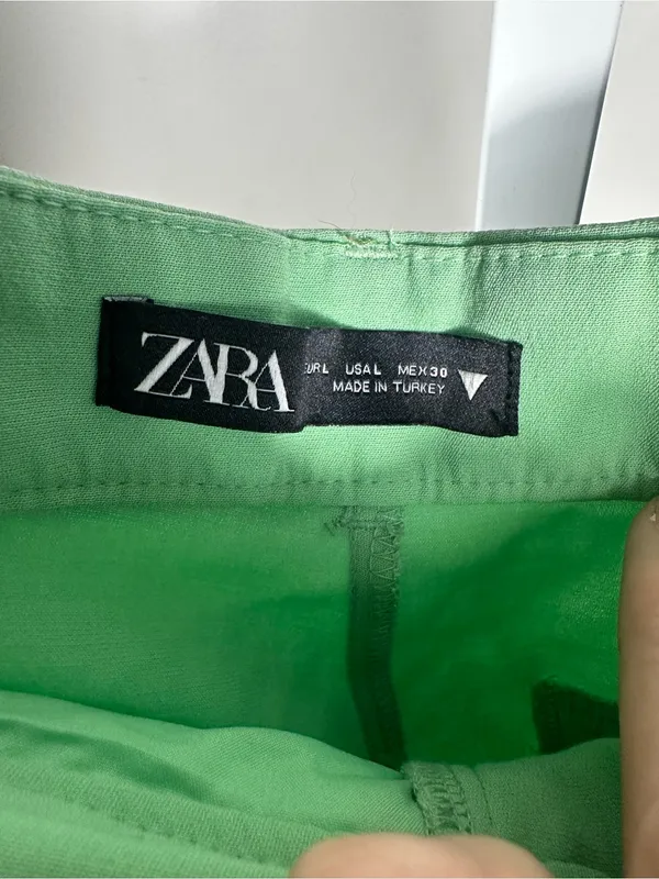 J132. Zara Light Green women’s Dress Pants - Image 2
