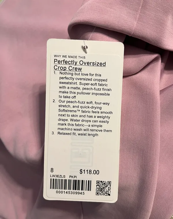 Lululemon Perfectly Oversized Crop Crew - Image 9