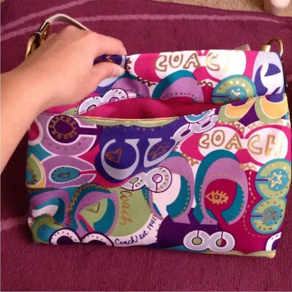 Coach Poppy Crossbody Purse Graffiti - Image 3
